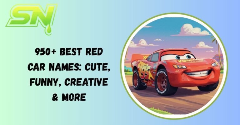 Red Car Names