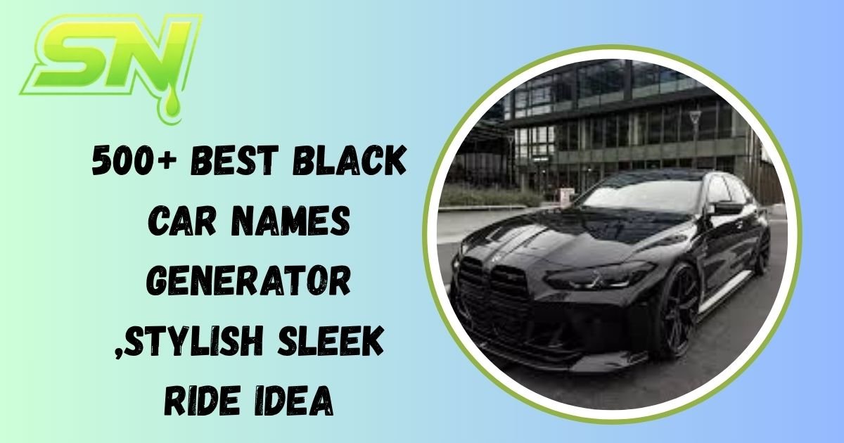Black Car Names